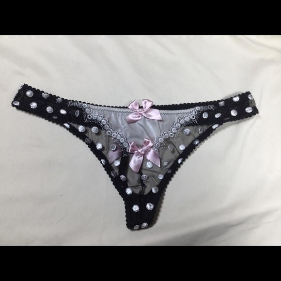 Victoria's Secret Other - Vintage Victoria’s Secret Very Sexy Low Rise Thong Polka Dot Panty - S